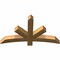 Ekena Millwork Alberta Rough Sawn Timber Gable Bracket, Western Red Cedar, 48"W x 28"H x 4"D x 4"F, 14/12 Pitch GBW048X28X0404ALB00RWR - alternate 2